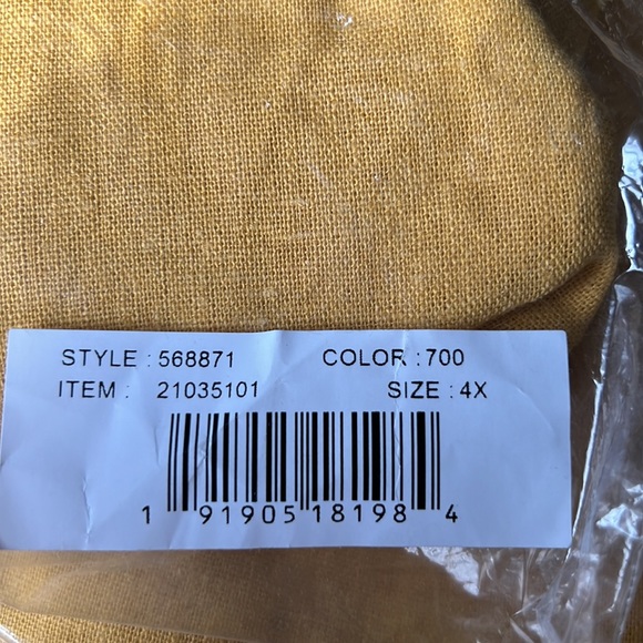 Ava & Viv Yellow Linen Dress - Picture 7 of 7